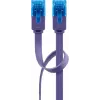Litteä patch-kaapeli Goobay CAT 6A U/UTP violetti 1 m