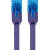 Litteä patch-kaapeli Goobay CAT 6A U/UTP violetti 1 m