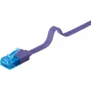 Litteä patch-kaapeli Goobay CAT 6A U/UTP violetti 1 m