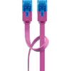 Litteä patch-kaapeli Goobay CAT 6A U/UTP magenta 2 m