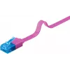 Litteä patch-kaapeli Goobay CAT 6A U/UTP magenta 2 m