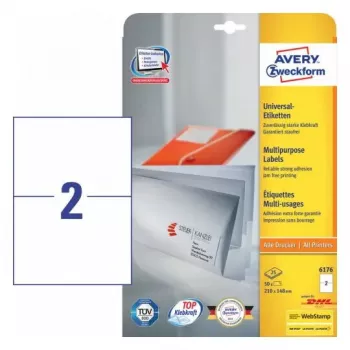Tarra-arkit Avery Zweckform malli 6176 – tulostettavat arkit 210 × 148 mm, pakkauskoko