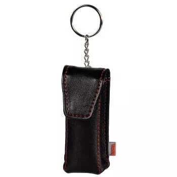 Hama USB-muistitikun kotelo ”Fashion”, musta, kotelo USB-muistitikulle, tekonahka, musta, punainen