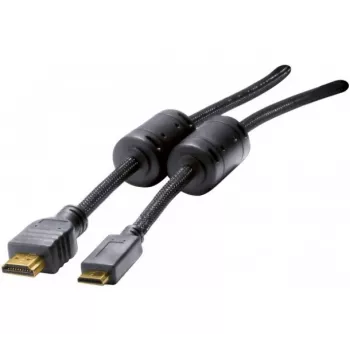 Hypertec 128269-HY HDMI-kaapeli 1,5 m HDMI tyyppi A (standardi) HDMI tyyppi C (mini) musta