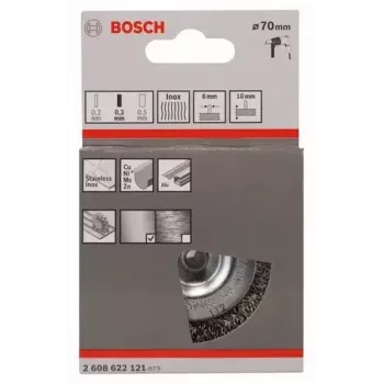 Teräsharja Bosch 2 608 622 121 7 cm halkaisija 6 mm varsi