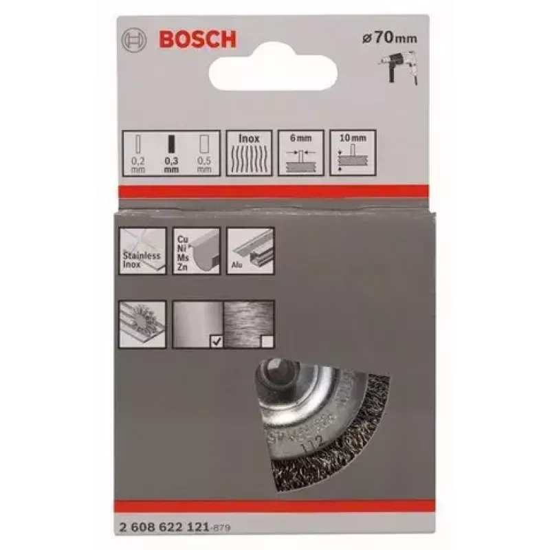 Teräsharja Bosch 2 608 622 121 7 cm halkaisija 6 mm varsi
