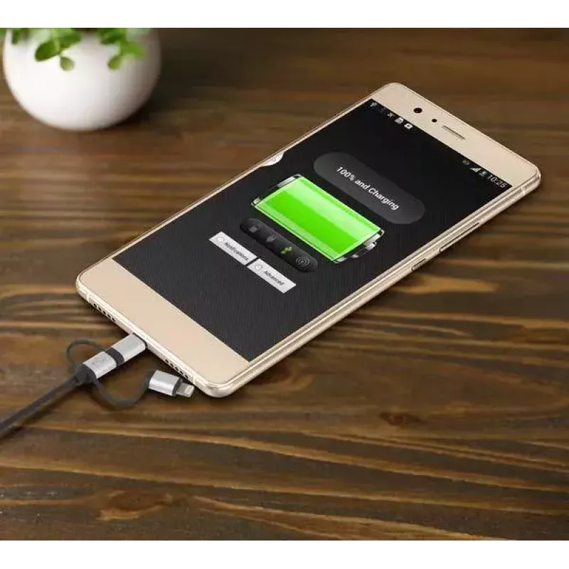 USB-kaapeli Renkforce RF-4600467 0,5m USB A USB C/Micro-USB B/Lightning harmaa