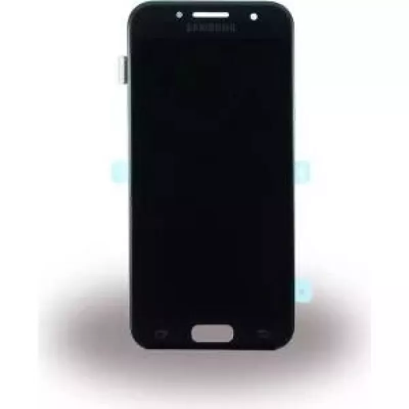Samsung Galaxy A3 2017 näyttöyksikkö OEM GH97-19732A — musta vaihtonäyttö