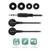 Ewent EW3584 kuulokkeet/headset johdollinen in-ear musiikki musta