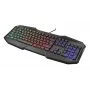 Pelikäyttöön tarkoitettu näppäimistö Trust GXT 830-RW Avonn USB saksa musta RGB LED