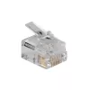 Modulaariset liittimet Intronics RJ-12 M TD106M ACT pyöreä kaapeli täyslanka pussissa 25 kpl