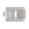 Modulaariset liittimet Intronics RJ-12 M TD106M ACT pyöreä kaapeli täyslanka pussissa 25 kpl