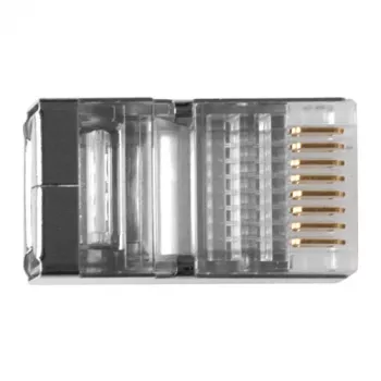ACT RJ45 (8P/8C) suojattu modulaariliitin pyöreälle kaapelille massiivijohtimilla