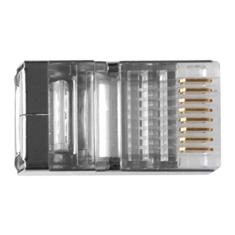 ACT RJ45 (8P/8C) suojattu modulaariliitin pyöreälle kaapelille massiivijohtimilla