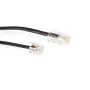 ACT musta 3 metrin lattapuhelinkaapeli RJ11- ja RJ45-liittimillä