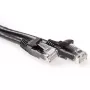 ACT musta 1 metrin U/UTP CAT6A patch-kaapeli ilman lukituskielekettä RJ45-liittimillä