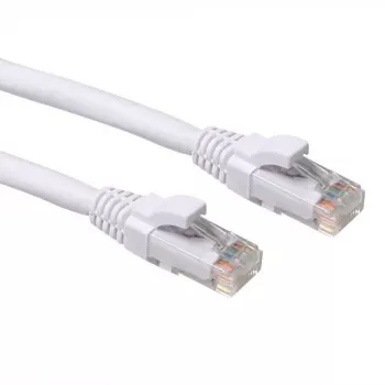 ACT valkoinen 1,00 metrin U/UTP CAT6A -verkkokaapeli ilman lukituskielekkeen suojaa RJ45-liittimillä