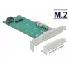 Laajennuskortti DeLOCK PCI Express x4 - M.2 Key B + M - matalaprofiili