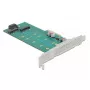 Laajennuskortti DeLOCK PCI Express x4 - M.2 Key B + M - matalaprofiili