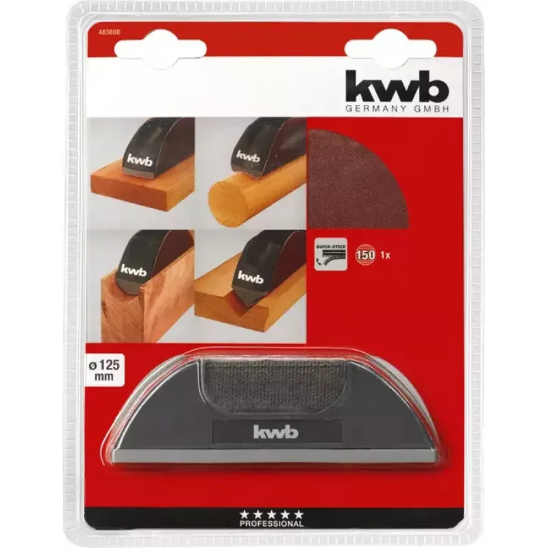 Hiomalevy KWB 483800 manuaalinen hiomatarvikesarja P150 1 kpl