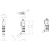 eSTUFF GLB220302 kaapelilukko musta 1,8 m