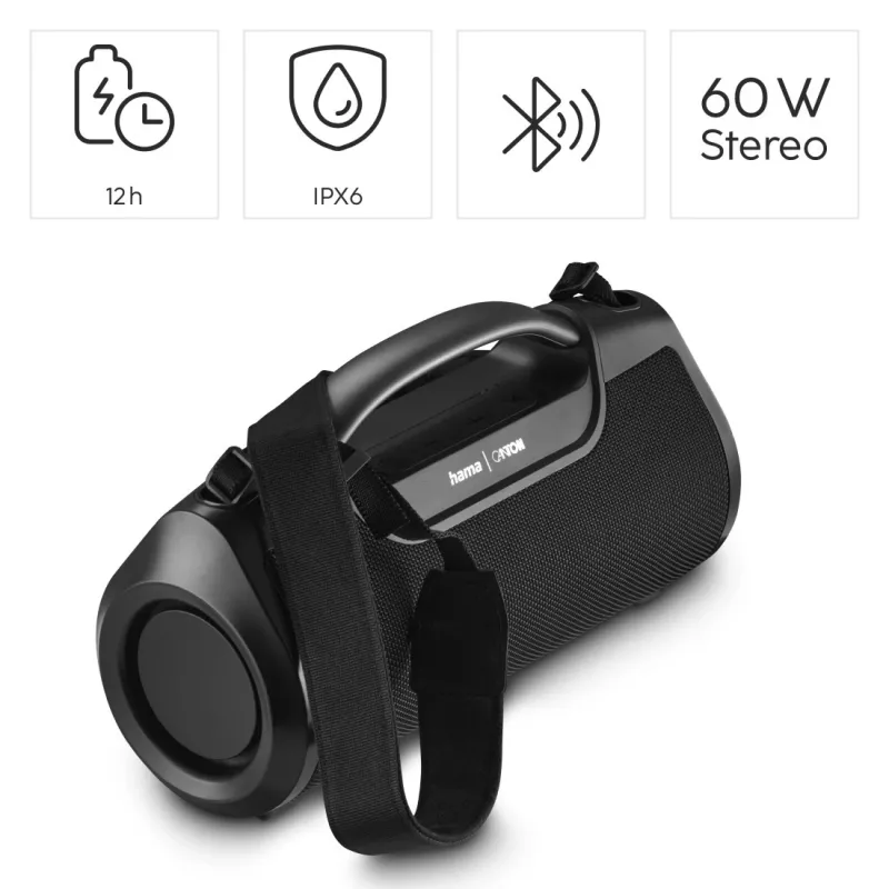 Hama Mate Pro stereo kannettava kaiutin musta 60 W
