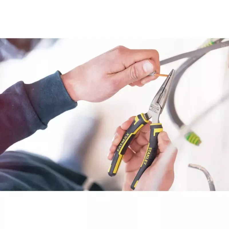 Kärkipihdit Stanley FATMAX 1/2 Round Nose Pliers musta keltainen