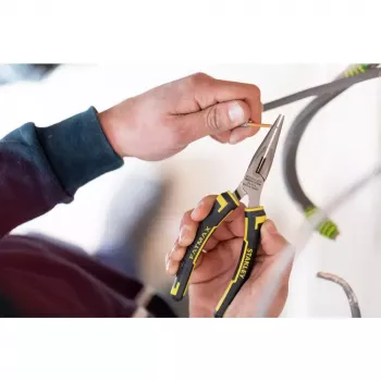 Kärkipihdit Stanley FATMAX 1/2 Round Nose Pliers musta keltainen