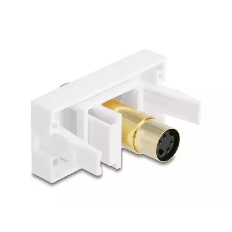 DeLOCK 90872 kaapeliadapteri Mini-DIN 4-napainen valkoinen