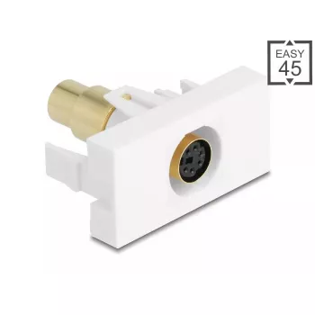 DeLOCK 90873 kaapeliadapteri Mini-DIN 6-napainen valkoinen
