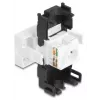 DeLOCK 90879 kaapeliadapteri RJ45 LSA 180° musta valkoinen