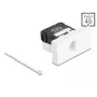 DeLOCK 90879 kaapeliadapteri RJ45 LSA 180° musta valkoinen