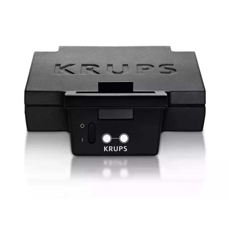 Voileipägrilli KRUPS FDK461, 850 W, musta, valmistaa 4 voileipää, 234×265×108 mm