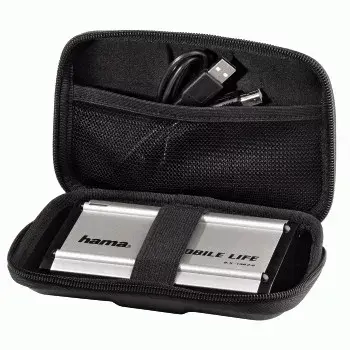 Hama 2,5 tuuman HDD-kotelo ”EVA”, musta EVA (etyleeni-vinyyliasetaatti)