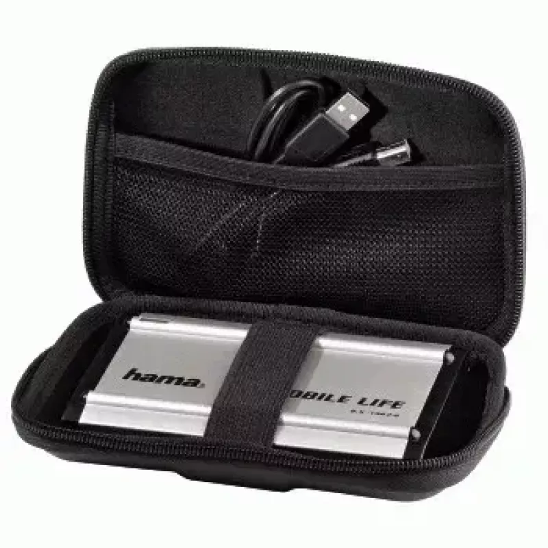Hama 2,5 tuuman HDD-kotelo ”EVA”, musta EVA (etyleeni-vinyyliasetaatti)