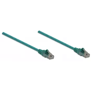 Intellinet verkkokaapeli, Cat6, 10 m, vihreä, CCA, U/UTP, PVC, RJ45, kullatut kontaktit, lukituskielekkeen suoja, taittumissuoja, elinikäinen takuu