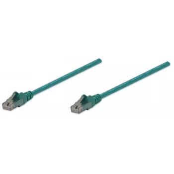 Intellinet verkkokaapeli, Cat6, 10 m, vihreä, CCA, U/UTP, PVC, RJ45, kullatut kontaktit, lukituskielekkeen suoja, taittumissuoja, elinikäinen takuu