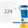 Mustesuihkutarrat HERMA A4 25,4x8,5 mm valkoinen paperi matta 5600 kpl