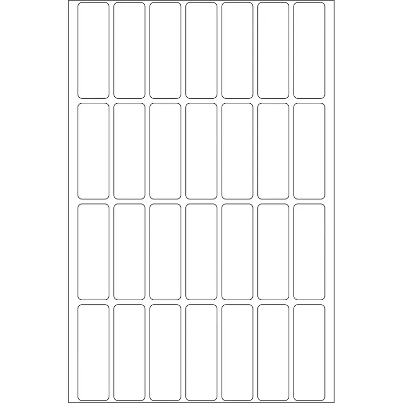 Yleisötarrat HERMA 13x40 mm valkoinen paperi matta käsinmerkintä
