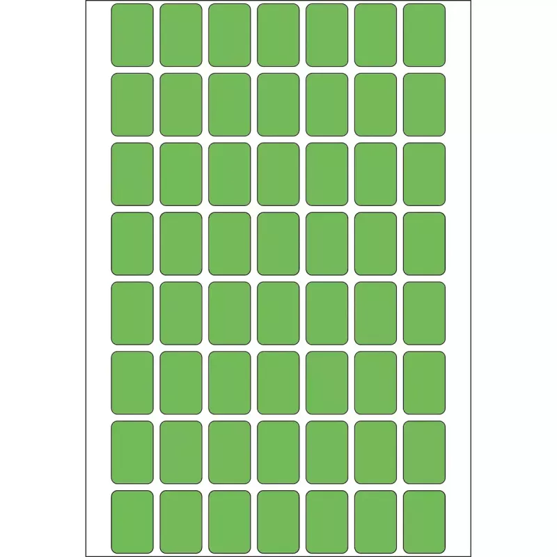 Yleisötarrat HERMA 12x18 mm vihreä paperi matta käsinmerkintä