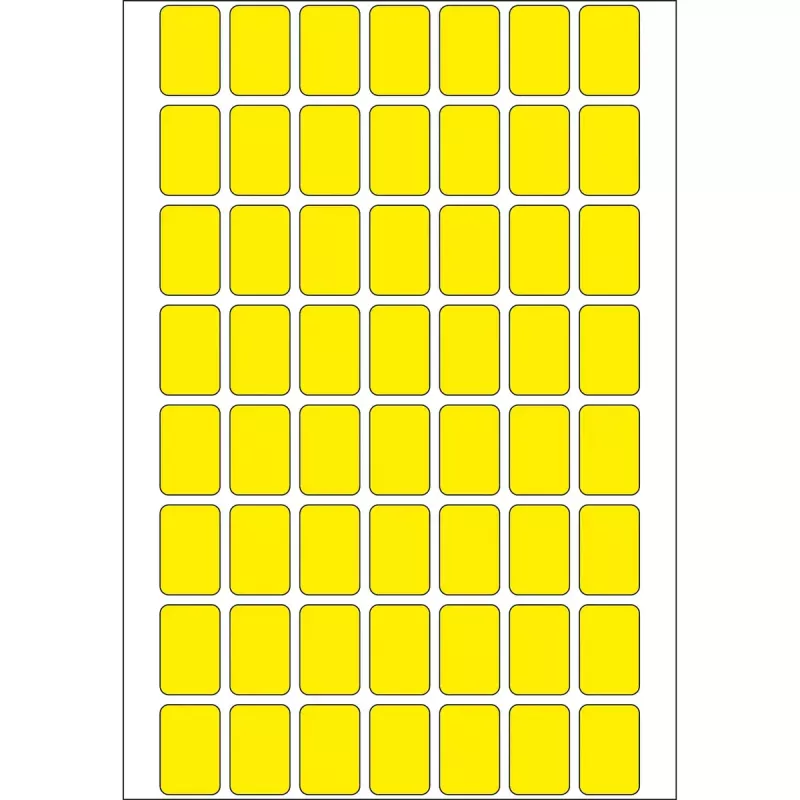 Yleisötarrat HERMA 12x18 mm keltainen paperi matta 1792 kpl
