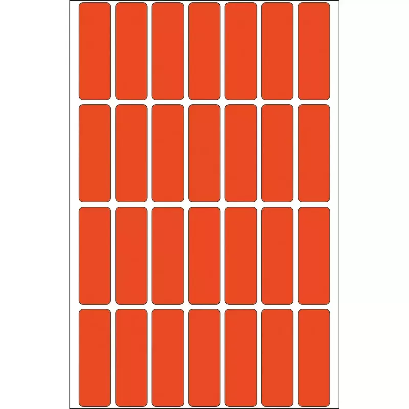 Yleisötarrat HERMA 13x40 mm punainen paperi matta käsinmerkintä