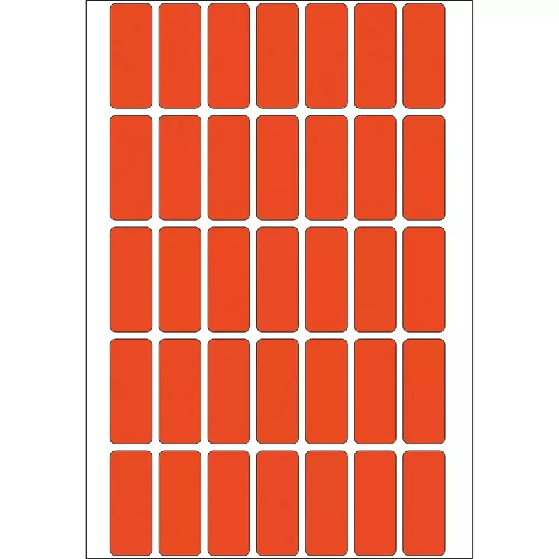 Yleisötarrat HERMA 12x30 mm punainen paperi matta käsinmerkintään