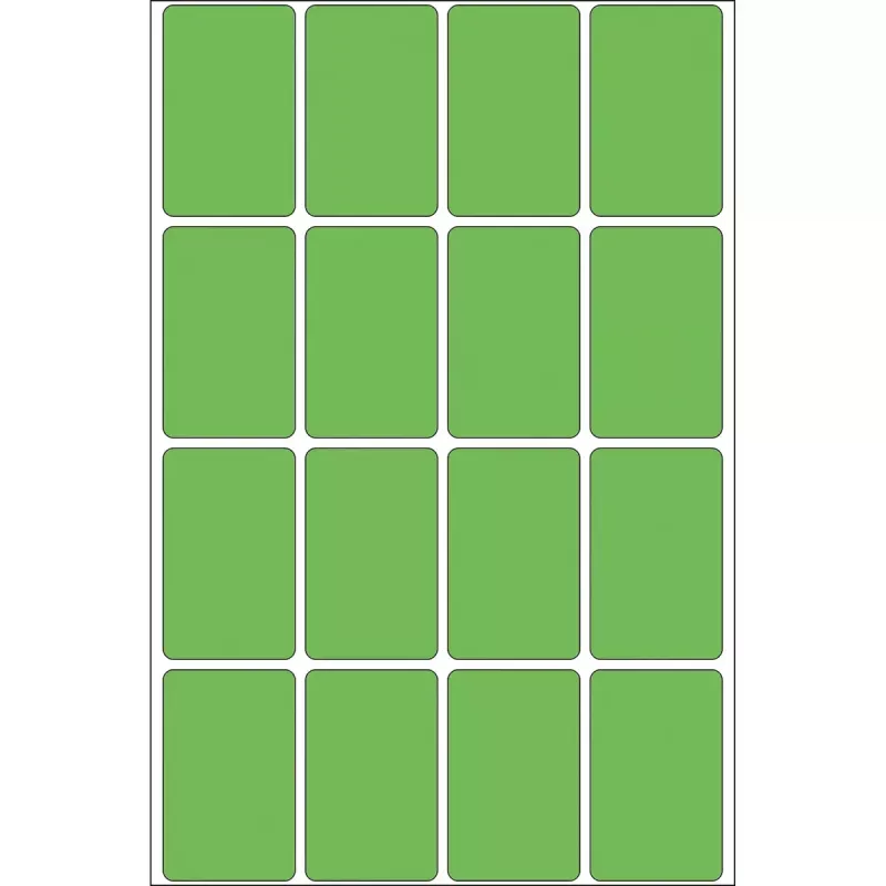 Yleisötarrat HERMA 512 kpl 25x40 mm vihreä paperi matta