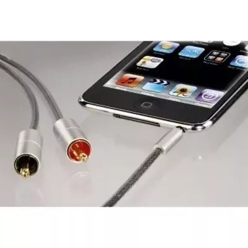 Hama 00080865 audiokaapeli 2 m 3,5 mm - 2 x RCA hopea