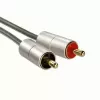 Hama 00080865 audiokaapeli 2 m 3,5 mm - 2 x RCA hopea