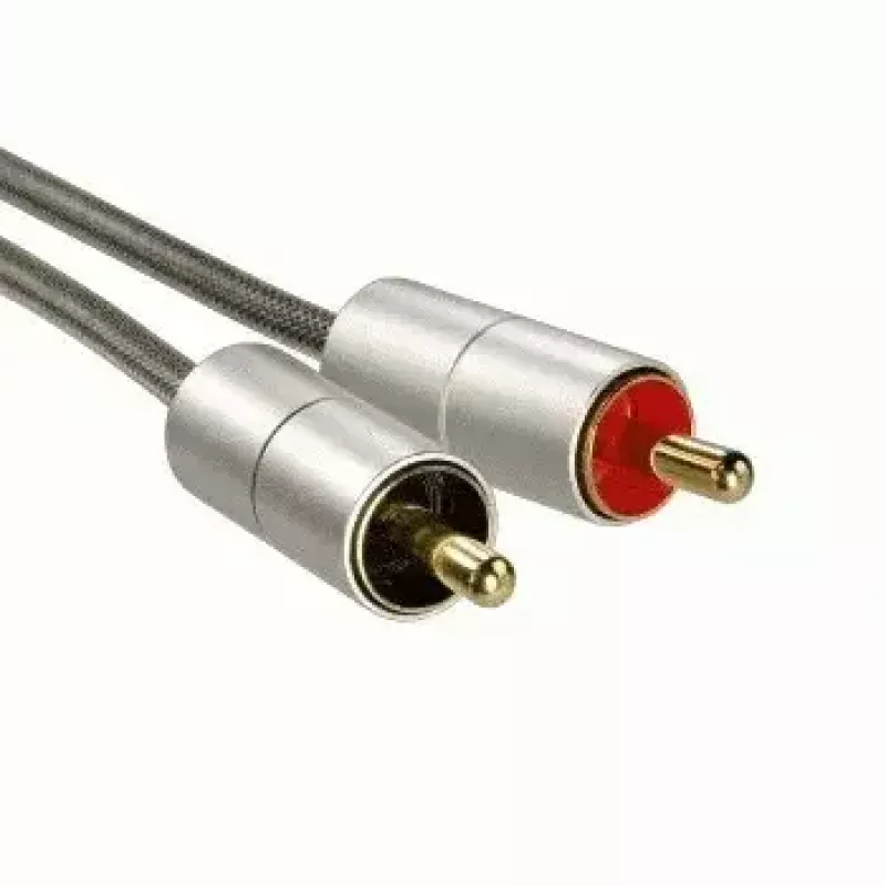 Hama 00080865 audiokaapeli 2 m 3,5 mm - 2 x RCA hopea
