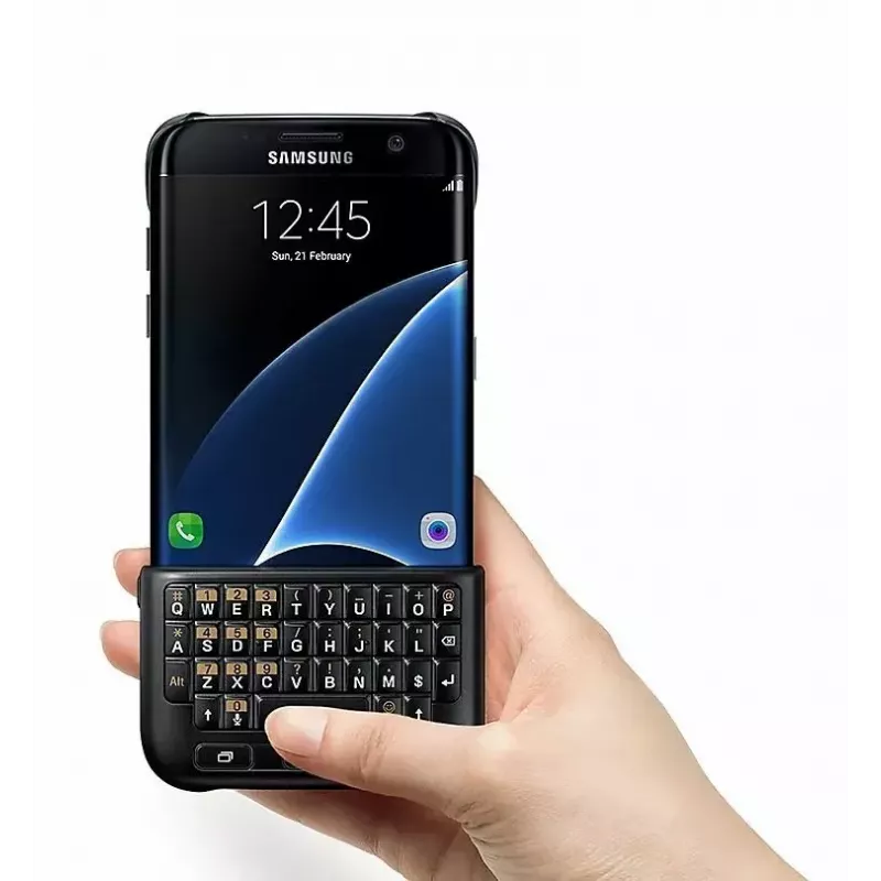 Samsung näppäimistökuori QWERTZ Galaxy S6 edge+:lle, musta (EJ-CG928MBEGDE)