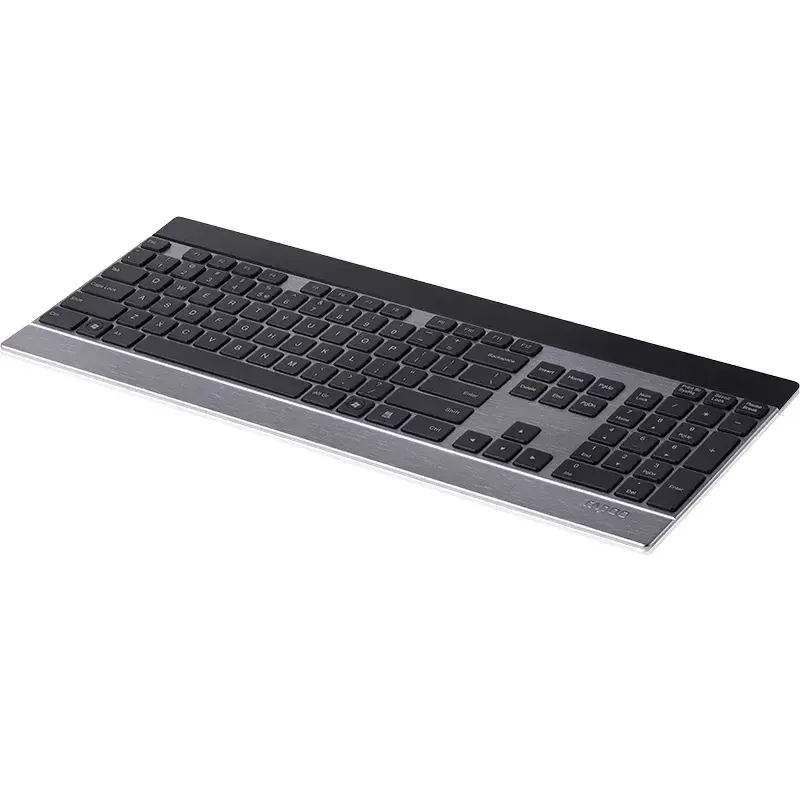 Näppäimistö Rapoo E9270P RF langaton QWERTZ saksa musta hopea