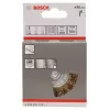 Bosch 2 608 622 130 kiekkoharja, aaltoileva messinkipinnoitettu lanka, 80 mm, 6 mm varsi
